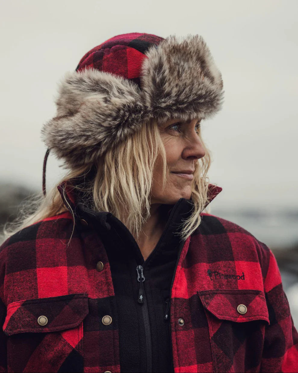 Classic Rutig Pälsmössa