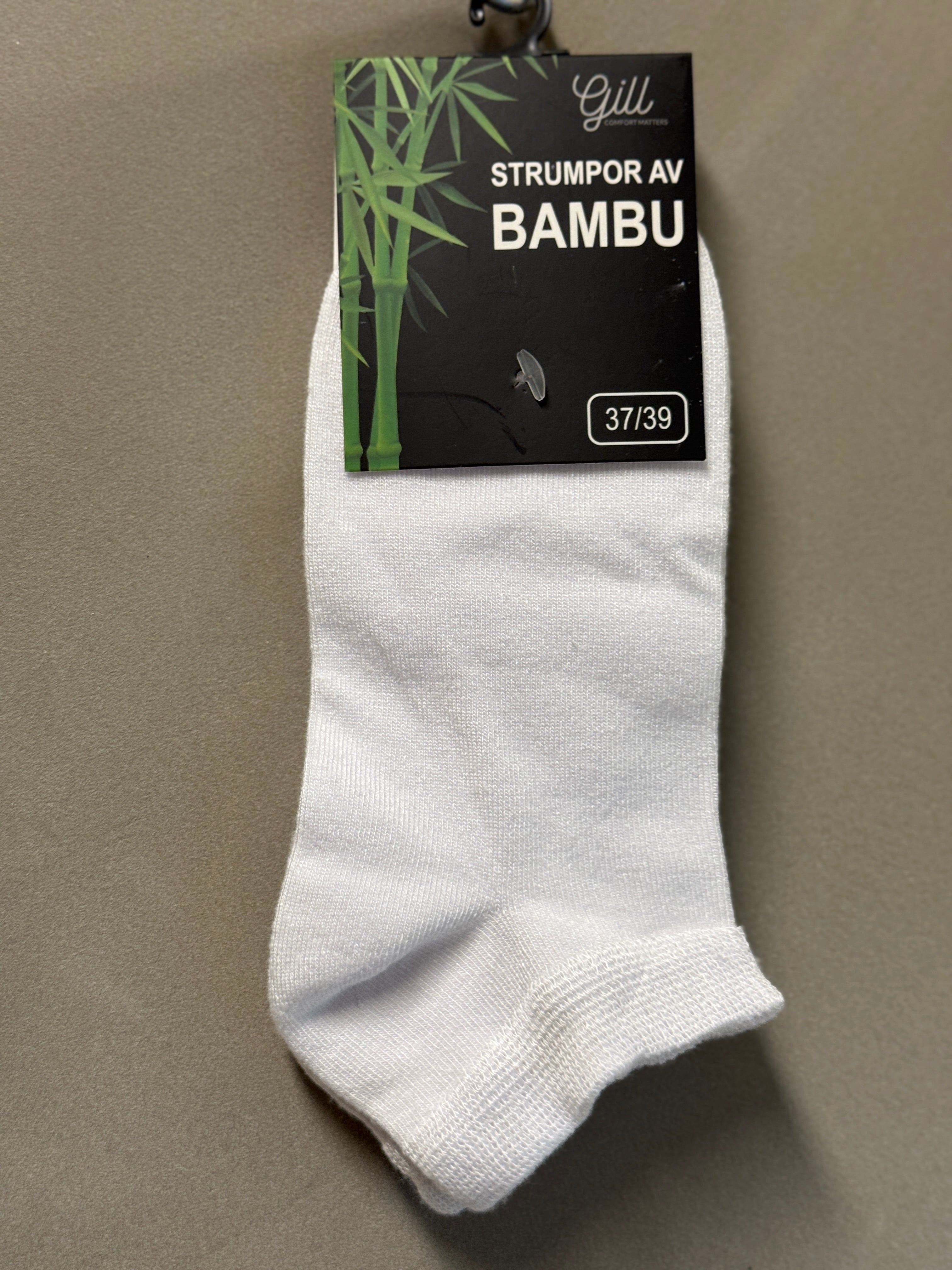 Bambustrumpa Sneaker Vit