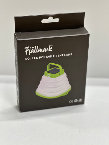 Sol LED ihopfällbar tältlampa
