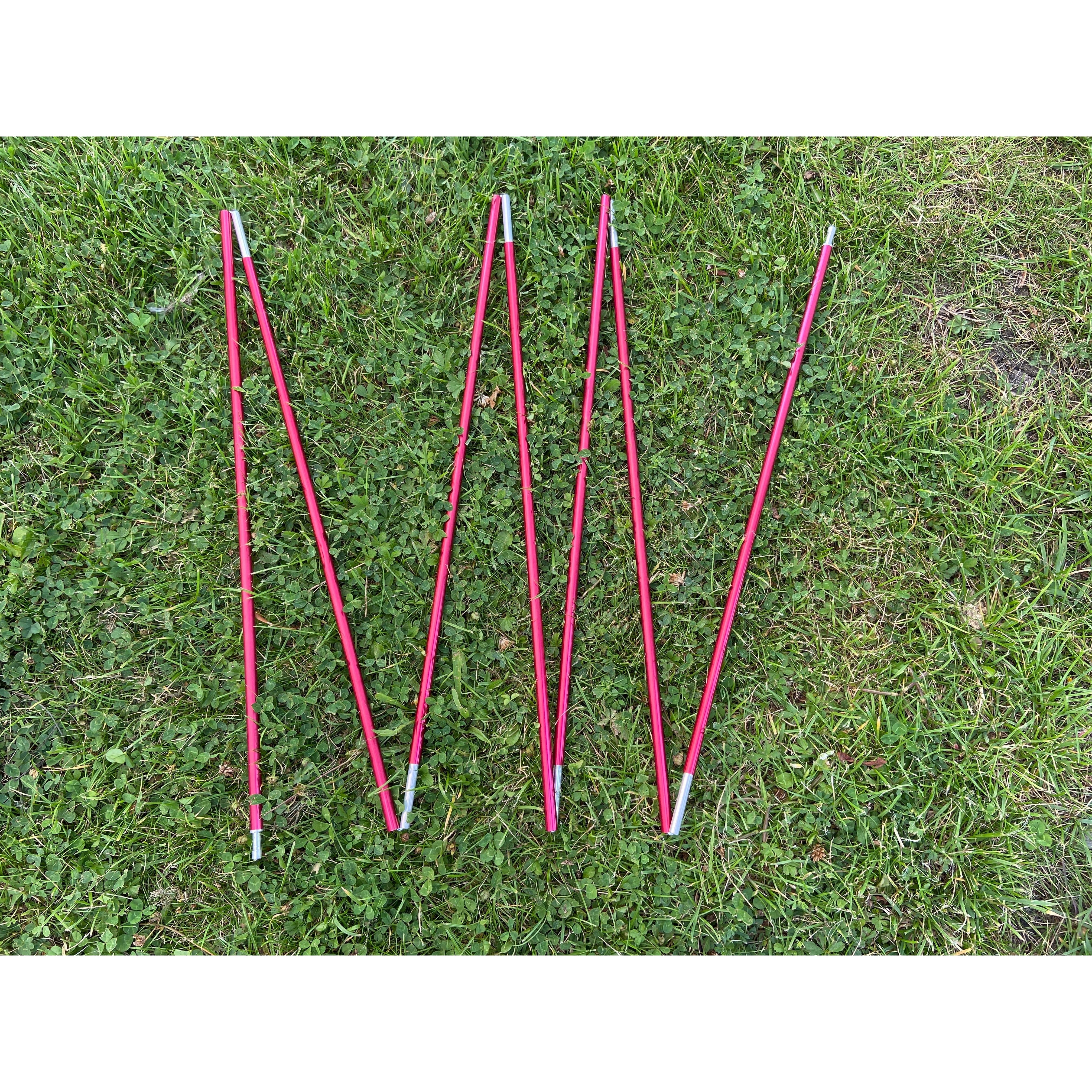 Reservbåge tält aluminium röd