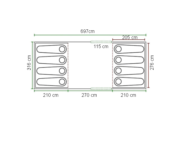 Tärnö tunneltält 6-8 p - 2:a sortering